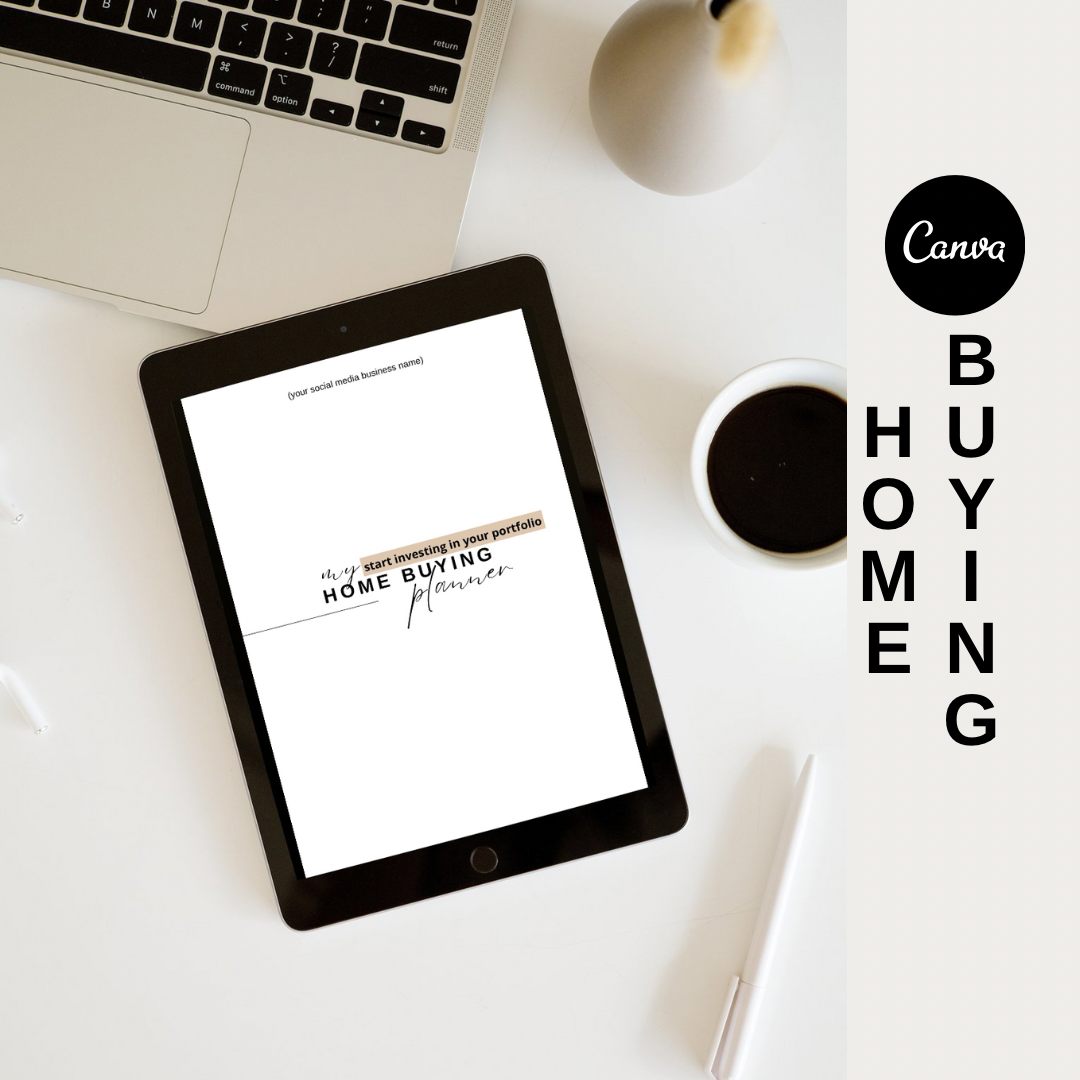 PLR Canva 'Home Buying Planner' To Use & Resell